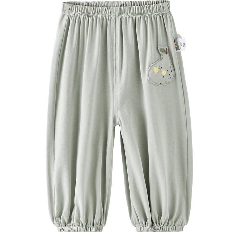 TONGTAI Unisex Baby Summer Cuffed Long Pants 110cm