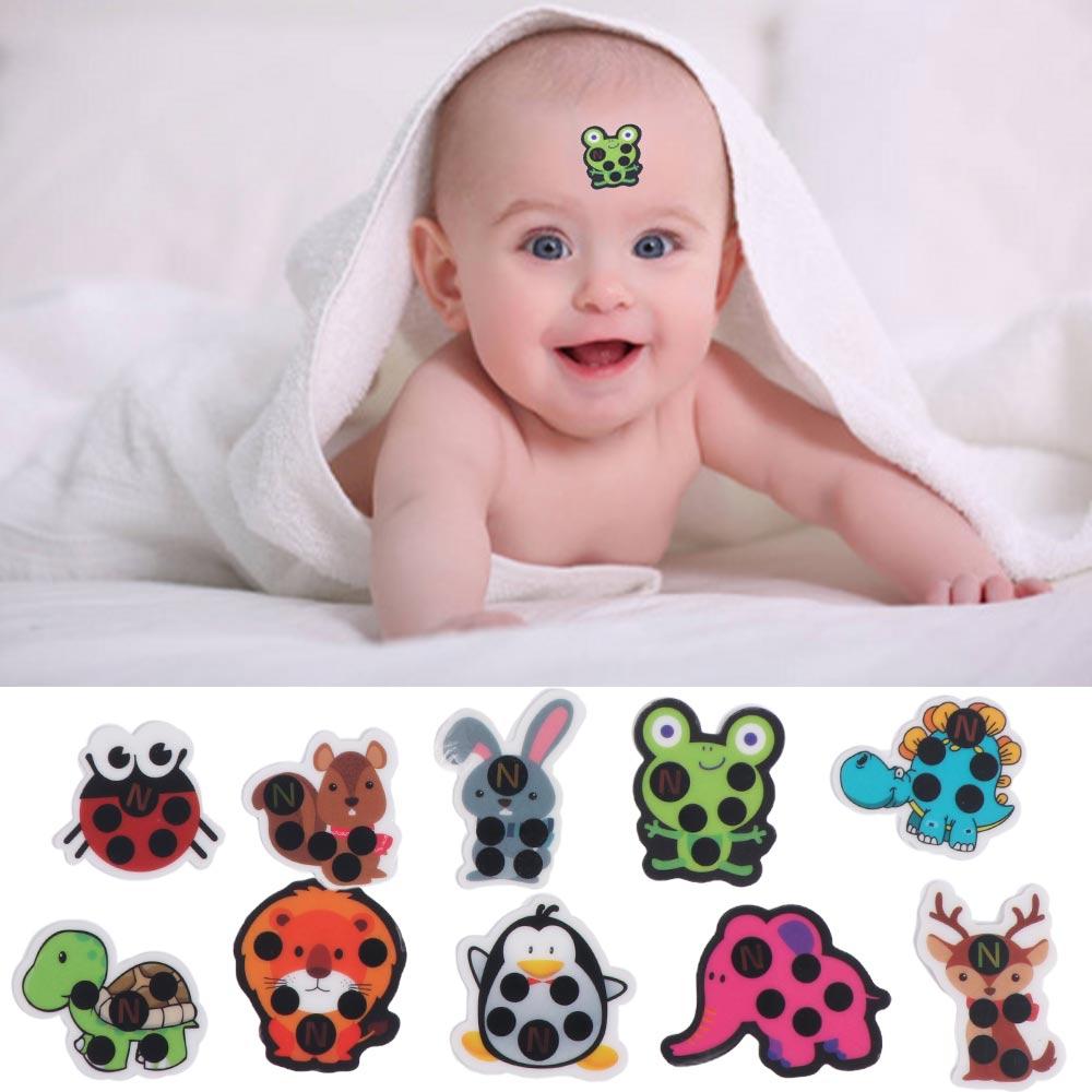 Cartoon Head Baby Care Fever Detection Thermometers Thermometer Temperature Test Forehead Sticker