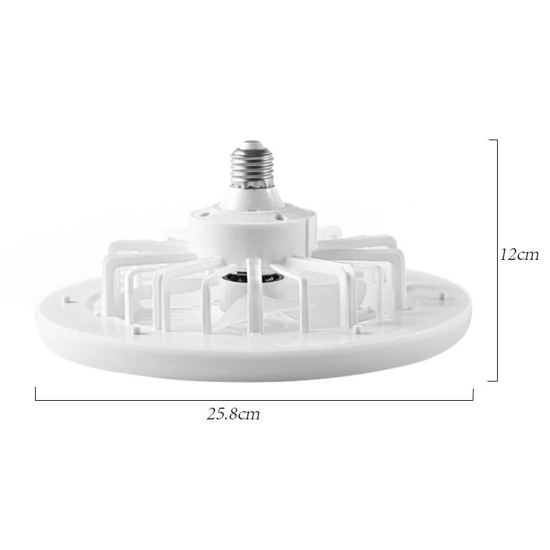Fan Ceiling Lamp and Light LED Lamp Modern Simple Dining Room Invisible Fan Lamp E27 Converter Base Silent Ceiling Fans For Room