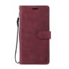Applicable to iPhone15 mobile phone leather case S24 solid color matte anti-theft brush card holder wallet protective case