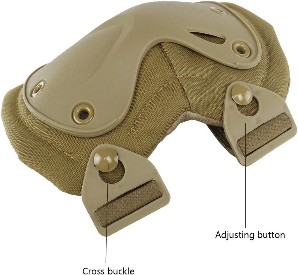 Tactical Combat Knee & Elbow Protective Pads Set For Outdoor Cs Paintball Game Cycling Safety Skateboarding Gear Skates