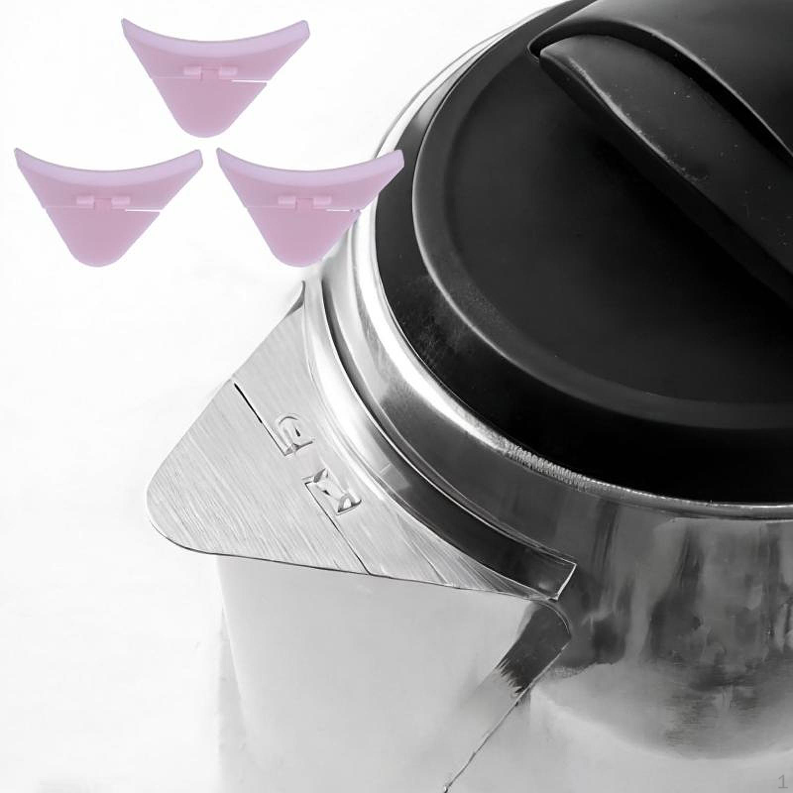 

3 Pieces Dustproof Cap Kettle Dust Cover Equipment Whistle Replacement Electric Spout рожевий