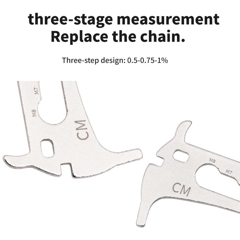 Compacts Chain Wear Measurement Device Gauges Measurement Repair Tool for Mountain and Road Bike Cyclists