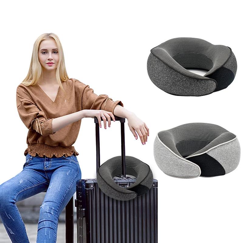 Cuscino da viaggio per il collo Cuscino da viaggio per il collo Cuscino da viaggio durevole a forma di U Cuscino per aereo indeformabile