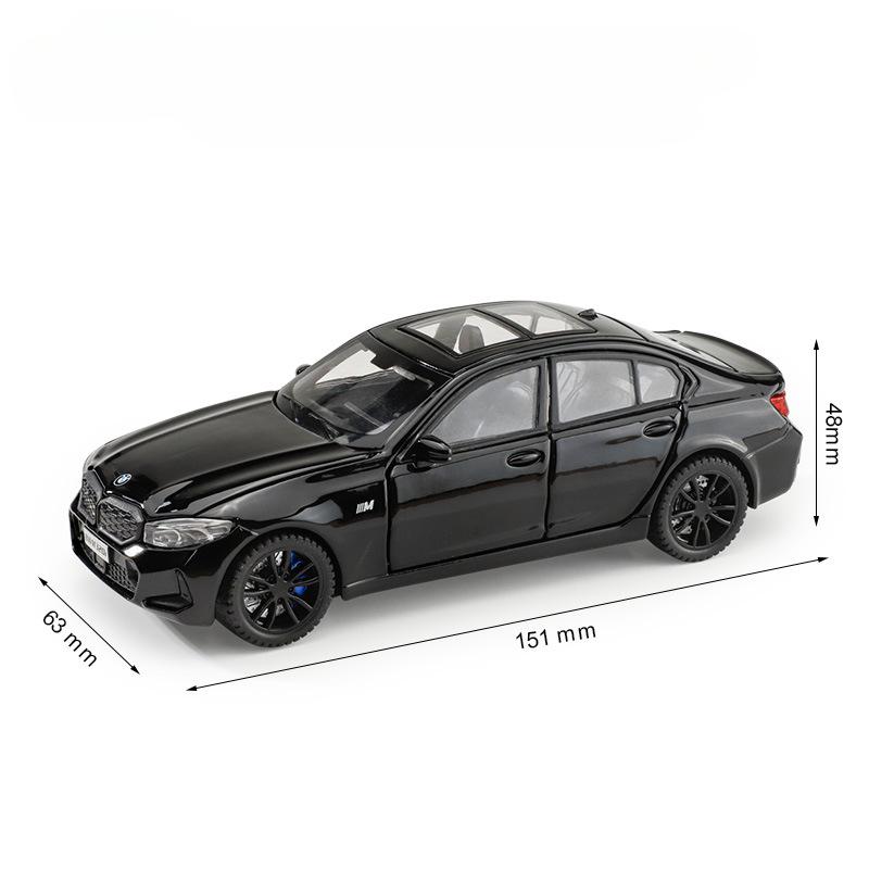 Simulation 1/32 BMW 320I Alloy Car Model Sound Light Diecast Toy Vehicle Toy Car Birthday Gift Miniature Voiture Home Decor