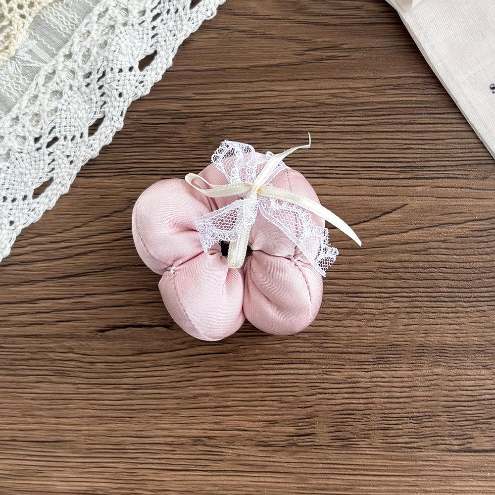Korean Satin Lace Bow Hair Tie for Girls