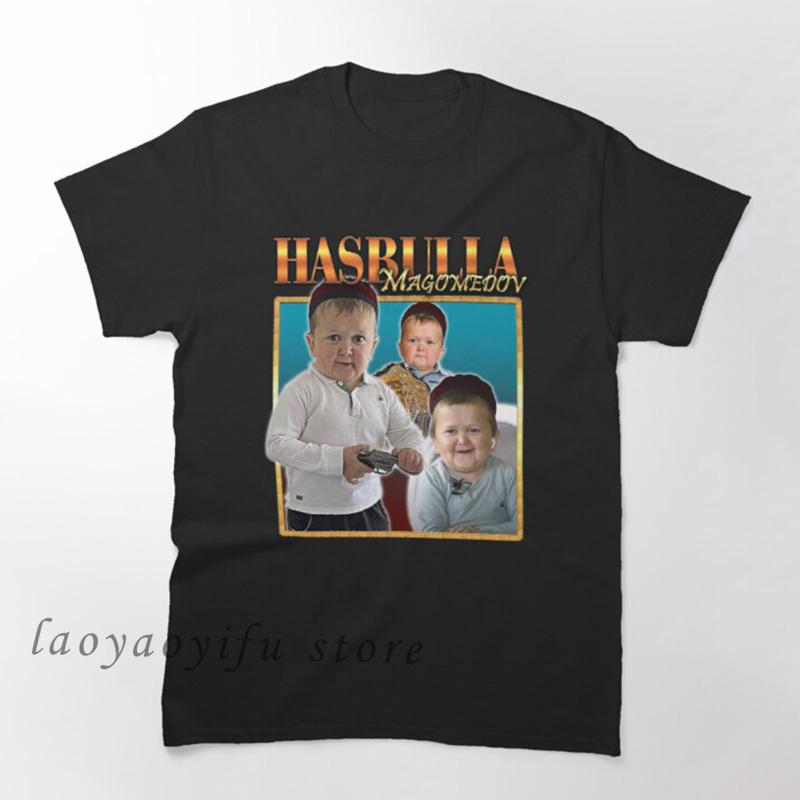 Classic Hasbulla Fighting Meme TShirt Mini Khabib Blogger Top Funny Graphic T Shirts Unisex Polyester Tee Kawaii Clothing Custom