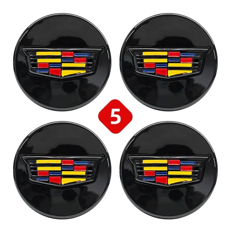 3D 4 ks 67mm Znak středového krytu kola pro Cadillac ATS CTS DTS STS SLS SLR XLR BLS Seville Escalade Tiburon CT6 XT5 XT6 CT5