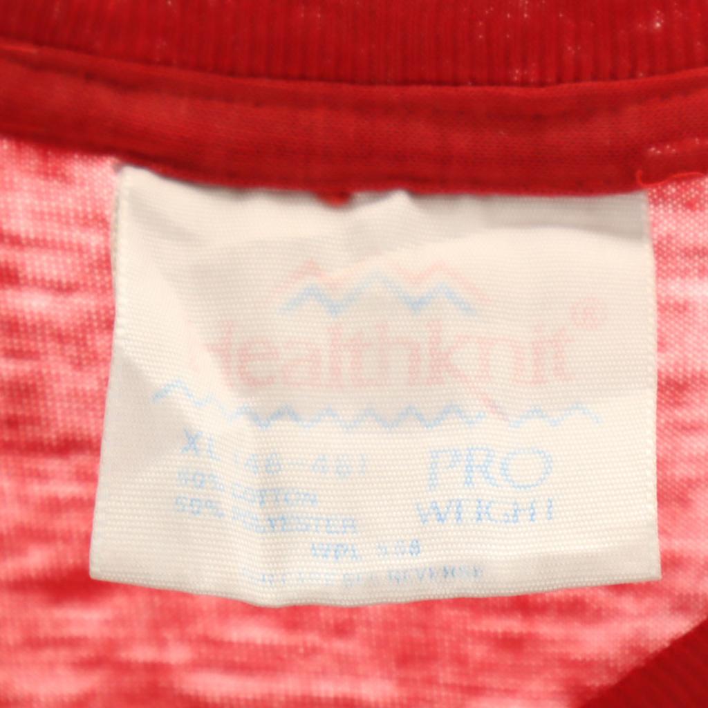 Healthknit 90s Old Short sleeve T-shirt XL Red Single stitch Men's Used