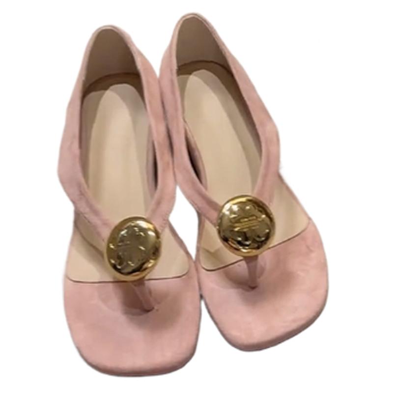 Flats Women Clip Toe Sandals Designer Fashion Shoes Cozy Walking Shoes Woman Summer Dress Shoes 2025 Trend Zapatillas De Mujer
