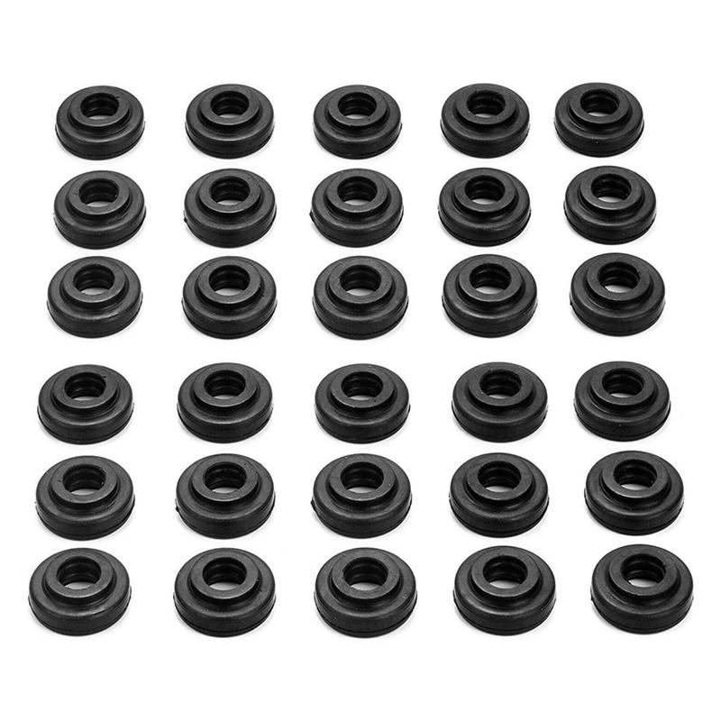 30X Engine Valve Cover Bolt Seals Fits 11121726537 For BMW E46 E39 E36 E60 525I 325I 330I X3 X5 M54B30-A77M