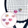 Cute Colorful Heart-Shaped Silicone Tennis Racket Vibration Dampeners Tennis Racquet Anti Vibration Tennis Accessories