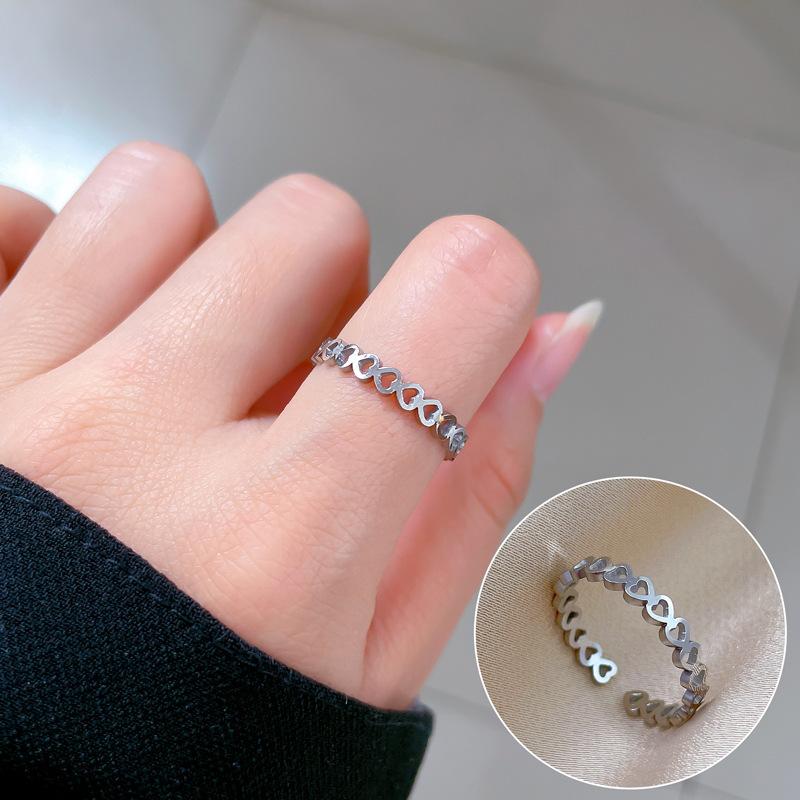 Cold Wind Minimalist Wind Bouncing Ring Men'S And Women'S Tide Personality Simple Index Finger Ring