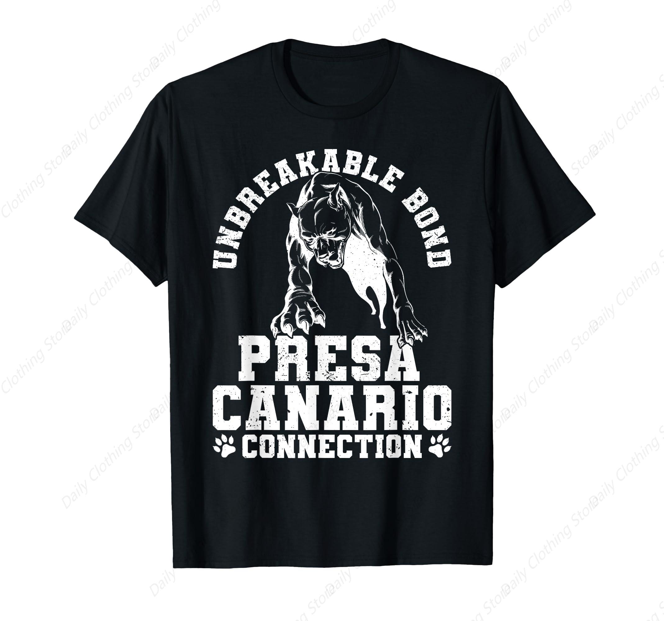 Unbreakable Bond Presa Canario Perro De Presa Canario TShirt Funny Graphic Short Sleeve Daily Comfortable Tee S