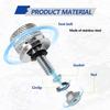 Edelstahl Motorrad Sitzbolzen-Kit, 1/4-20 Gewinde Kotflügel Sitzmutter-Kit Kompatibel mit Harley Davidson 1996-2024, Silber