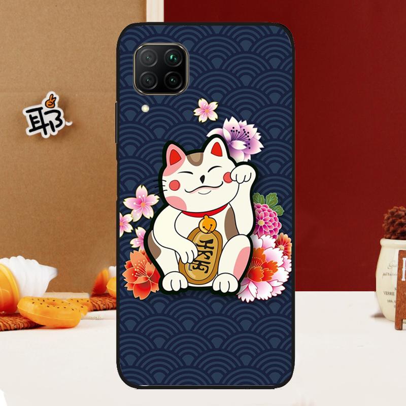 

Счастливый Кот Манеки Неко Японский Для Huawei Nova Y70 Y60 Y90 Y91 Y61 Nova 11 10 9 SE 5T 11i 8i 3i P20 P40 Lite P30 Pro Чехол Huawei Nova 9