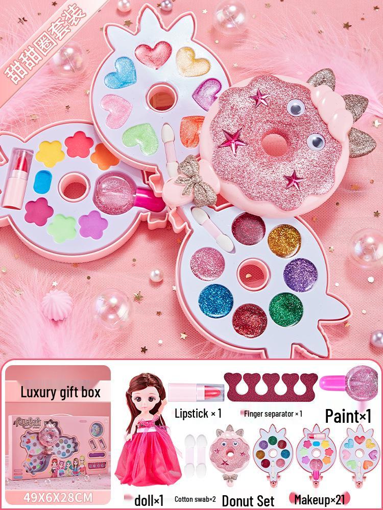 Kids' Makeup Set for Ages 3-6: Genuine Girls' Playhouse Toy with Lipstick 012/013