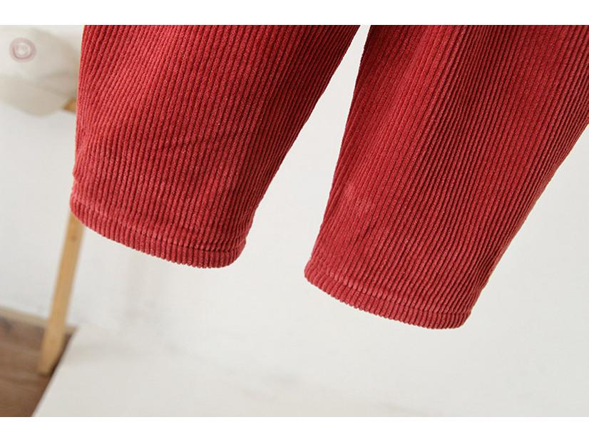 2025 Winter Korean Style Corduroy Overalls for 0-3 Year Olds - Velvet-Lined for Extra Warmth