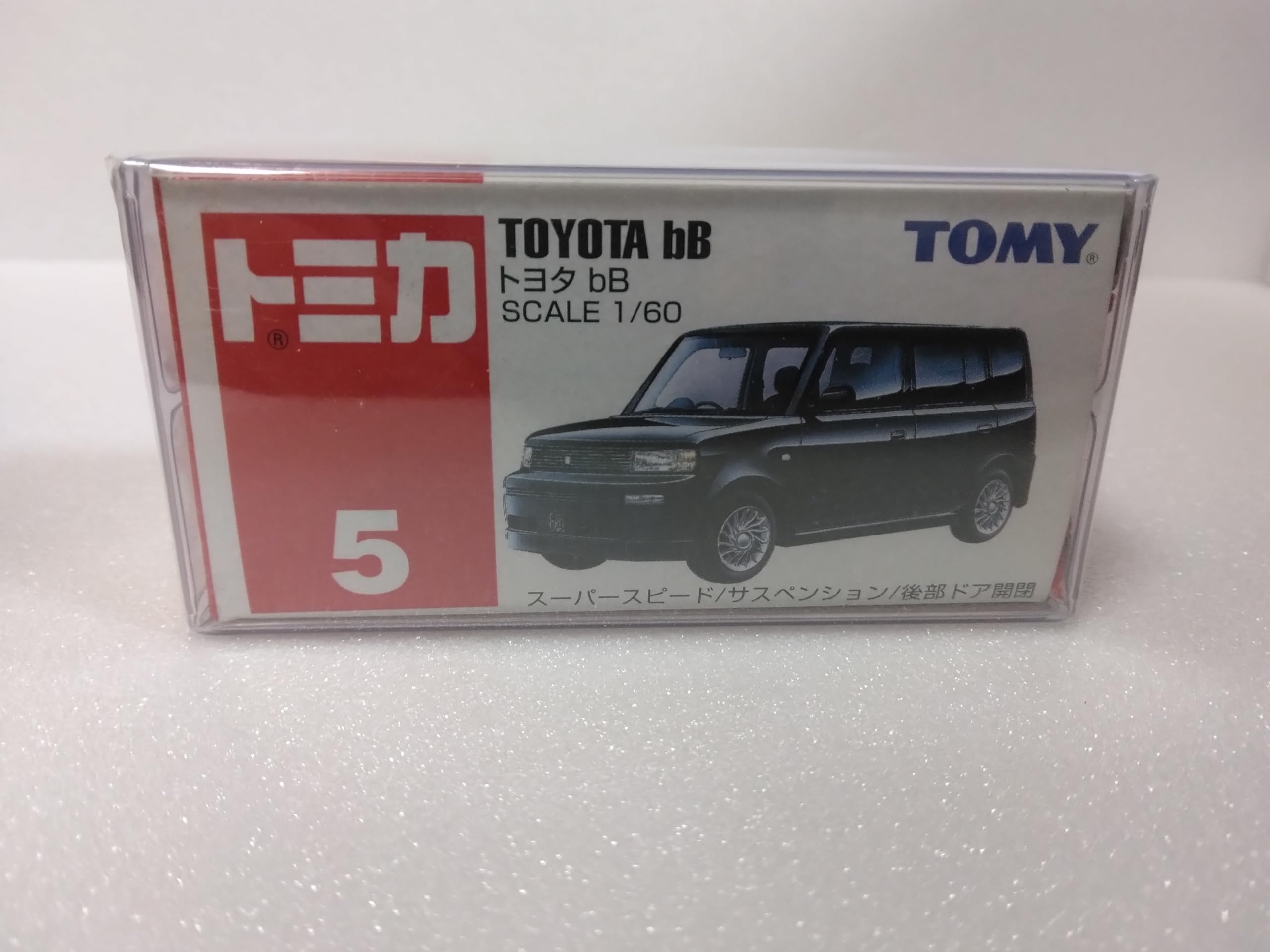 

Tomica Toyota bB черный сделано в Китае №5 (масштаб 1/60) миникар, цвет,