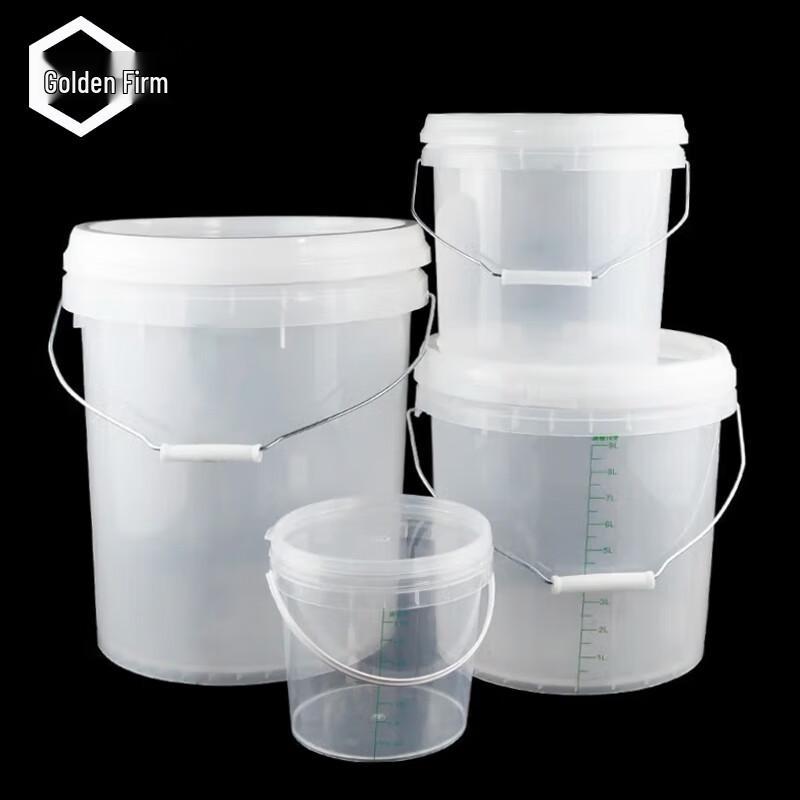 KS-16 Transparent Plastic Utility Bucket with Handle 2L