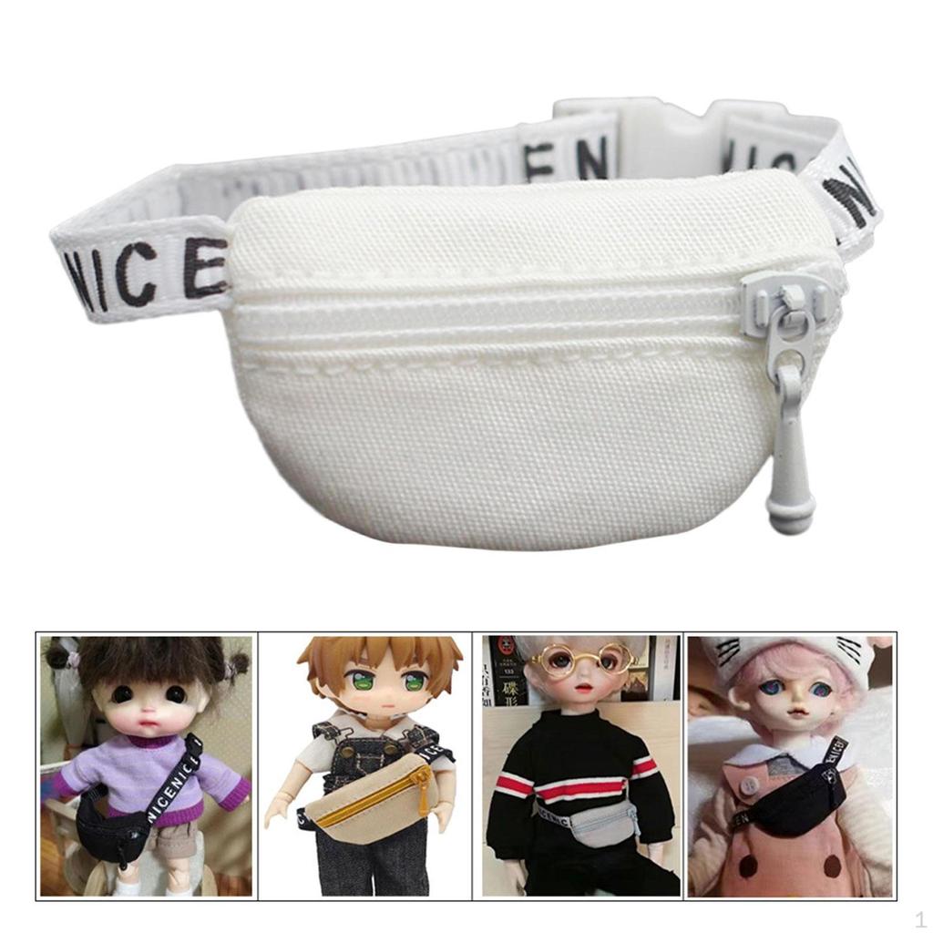 1/6 1/12 Doll Crossbody Fanny Pack Model DIY Projects Scenery Small Waist Bag for Dolls
