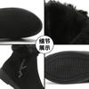 Plush Womens Boots Comfortable Hick-soled Fur Shoes Fashion Ladies Shoes Zipper Women Vulcanized Shoes Anti-slip Chaussure Femme