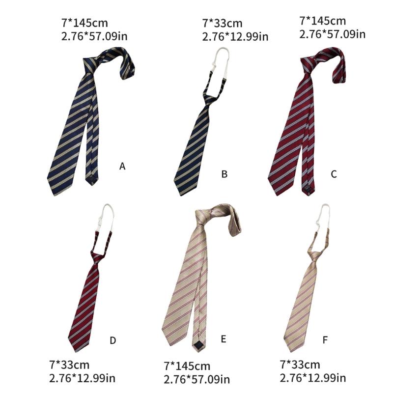 Cravatta a Righe JK alla Moda Cravatta Regolabile Accessorio per Collo per Donne Uomini Adolescenti Accessori per Uniformi Aziendali e Scolastiche
