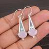 Rose Chalcedony Gemstone 925 Sterling Silver Jewelry Drop/Dangle Earrings 1.80" EE-50-16