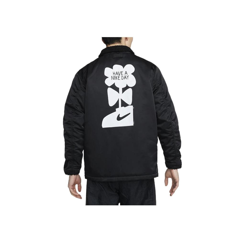 Nike Sportswear Lined Winterized Coach Jacket Black Men DQ4192-010