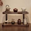 Mini Durable Desktop Storage Rack Bamboo Storable Cup Holder Multipurpose Tableware Shelf Storage Shelf