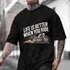 Men Clothing New Best Of Funny Motorcycle Biker Art Cotton Moto T-Shirt Casual Short Sleeve O-neck Tshirt Summer Top Tees