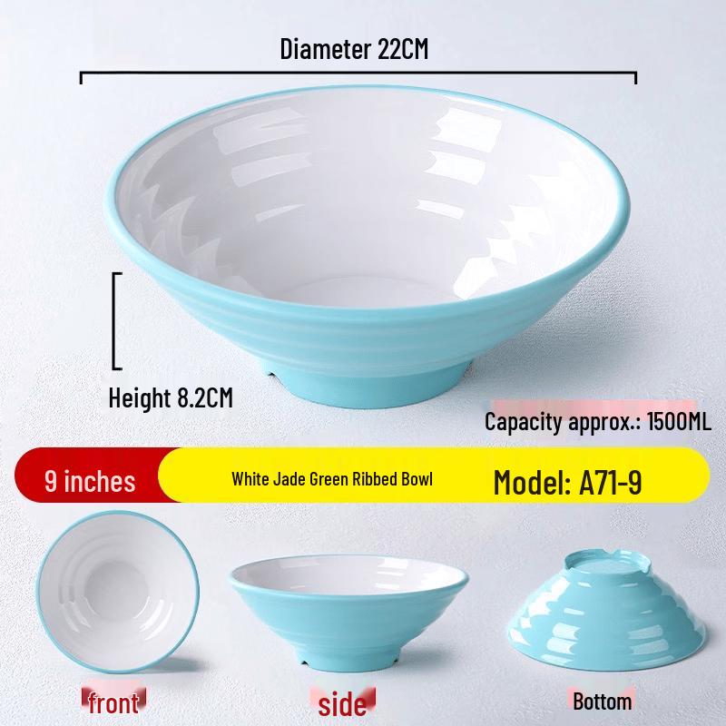 Lantuan 9-inch Melamine Noodle Bowl Set