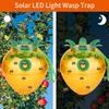 2Pcs Wasp Traps Outdoor Hanging Solar Powered with LED Carpenter Bee