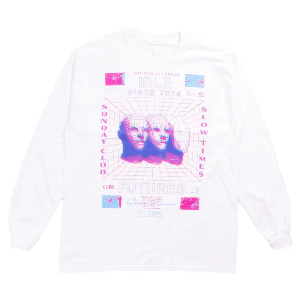 The Idle Man White Futures Longsleeve T-Shirt 3XL