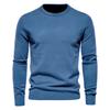 Warm Winter Sweater Men Thickness Pullover O-neck Solid Color Slim Fit Quality Mens Sweaters Pull Men