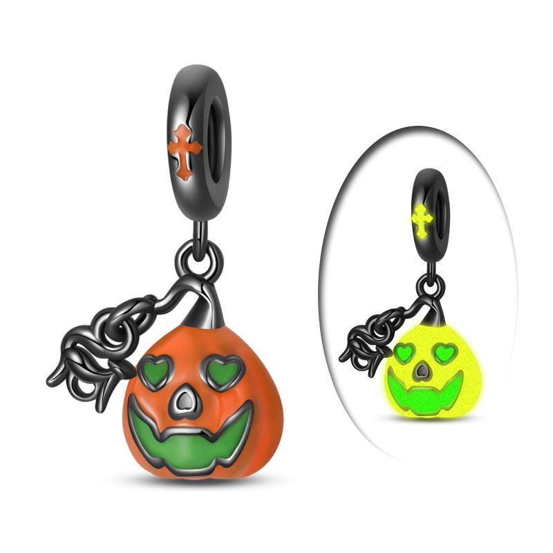 100% Coppernew Halloween Series Charm Pumpkin Skull Beads Fit Originalbracelet Diy Jewelry Making Gifts