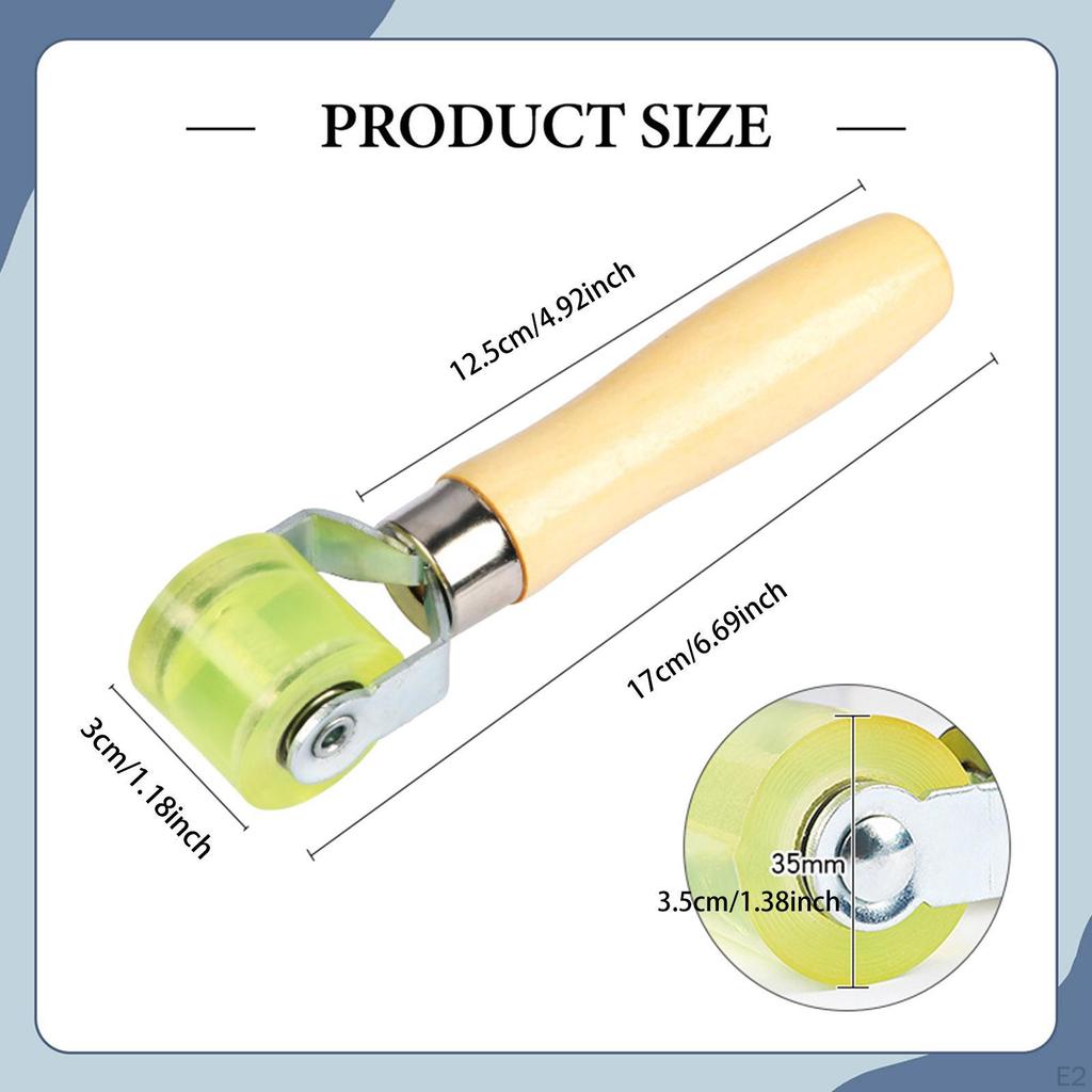 Car Sound Deadening Roller Application Rolling Wheel Maintenance Automotive Wood Handle Smoothing