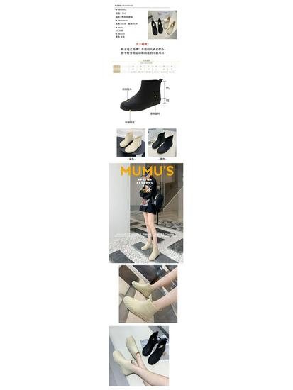 2025 Trendy Women's Non-Slip Low-Cut Summer Rain Boots for Car Washing, Grocery Shopping, and Kitchen Use