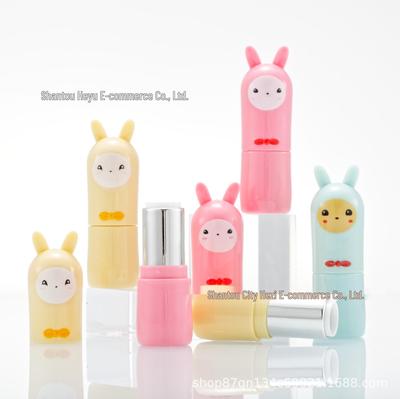 Tubo Rossetto Faccina Llama - Guscio Vuoto 3 Colori Fai-da-Te, Design Cartoon