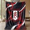 Coperta in Flanella con Stampa Calcio Fulham, Coperta Morbida Calda Leggera per Divano Letto Campeggio