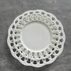 Ceramic Hollowed Out Western Dining Plate Serving Plate Restaurant Appetizers Tableware Fruit Cake Dim Sum Plates Tableware