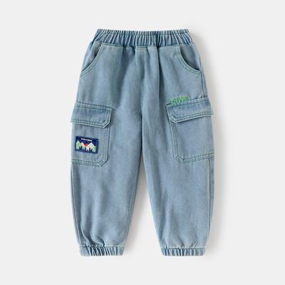 2-10 Years Kids Boys Jeans Muti Pocket Pants