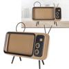TV Style Phone Holder Retro Scratch Resistant Decorative Desktop Mobile Phone Stand for Home Dorm Co