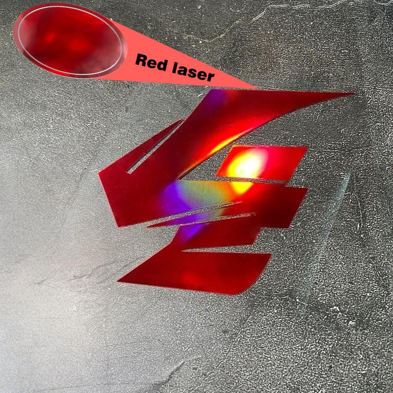 1 Stück 0 bis 9 Rote Laser-Zahl Motorradaufkleber Wasserdicht für DIY Motorrad Kraftstofftank Frontverkleidung Helm Kotflügel Vinylaufkleber