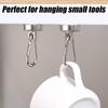 10/1pc Magnetic Carabiner Strong Neodymium Magnet Hook 360°Rotating Wall-mounted Heavy Duty Magnet Suction Cup Storage Hook Ring