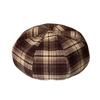 Retro Plaid Octagonal Hat Ladies British Versatile Painter Hat Show Face Small Warm Beret
