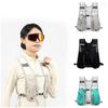 For Biking Running Storage Vest Lightweight Running Vest Reflective Hydration Water Chest Pack with Phone Storage Pocket