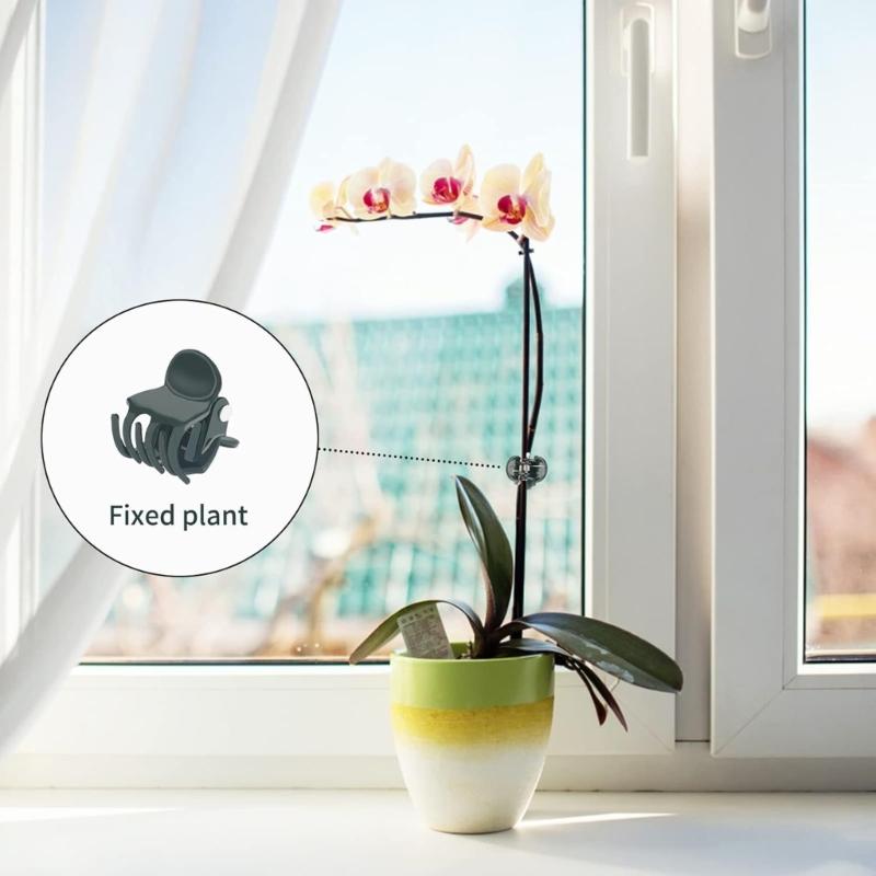 Garden Plant Orchid Clips 100Pcs Plant Clips Green Plant Orchid Support Clips Garden Orchid Clips For Supporting