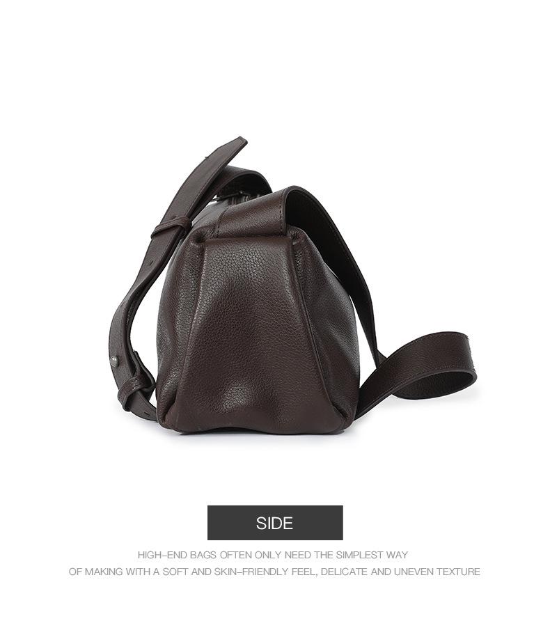 Women's Versatile Cowhide Crossbody Bag - Chic, Casual Pillow Design