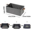 2 PCS Large Capacity Foldable Storage Box Cationic Fabric with Sturdy Steel Frame Support,  Perfect for Storing Clothe Jeans